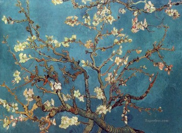 Texturizado Painting - rama de un almendro en flor van gogh